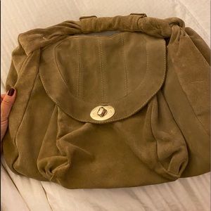 Faux Suede Hobo Style handbag